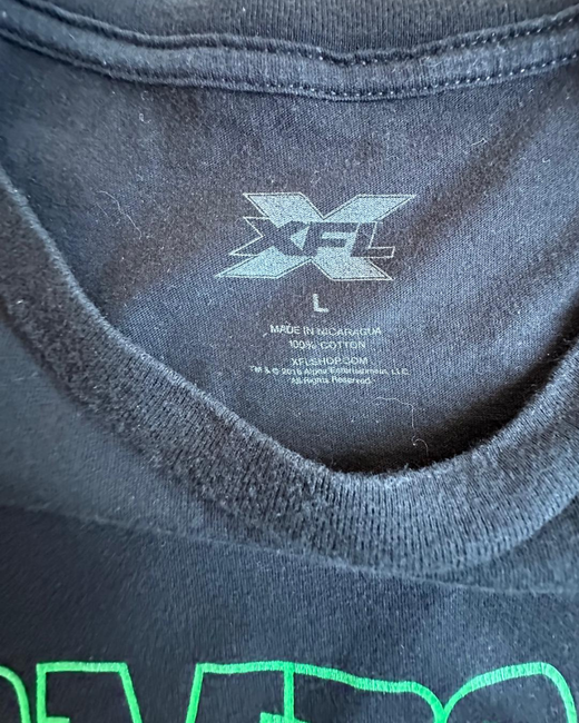 Camiseta NFL Tampa Bay Vipers Negro L