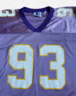 Camiseta NFL Vintage 90s Minnesota Vikings 93 John Randle Niños Morado M