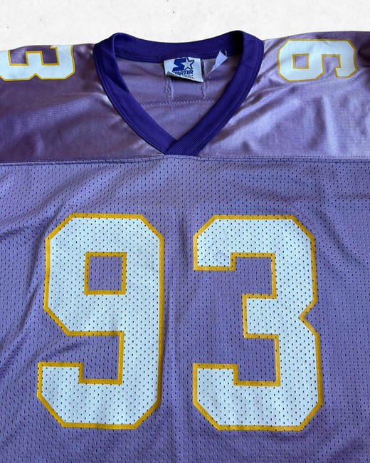Camiseta NFL Vintage 90s Minnesota Vikings 93 John Randle Niños Morado M
