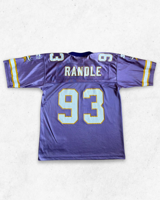 Camiseta NFL Vintage 90s Minnesota Vikings 93 John Randle Niños Morado M