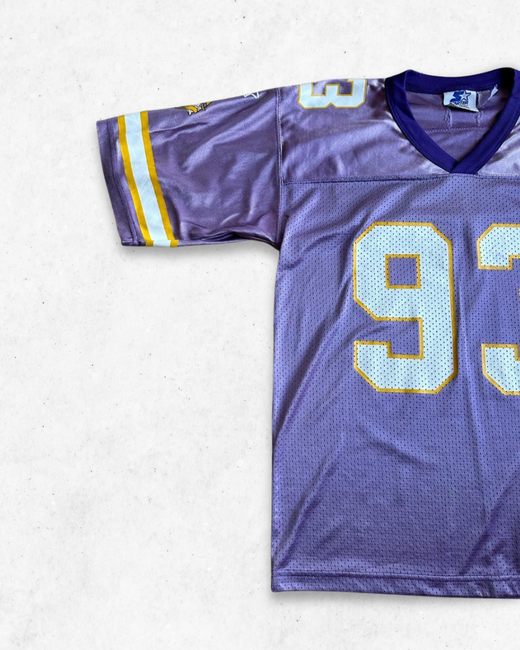 Camiseta NFL Vintage 90s Minnesota Vikings 93 John Randle Niños Morado M
