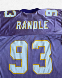 Camiseta NFL Vintage 90s Minnesota Vikings 93 John Randle Niños Morado M