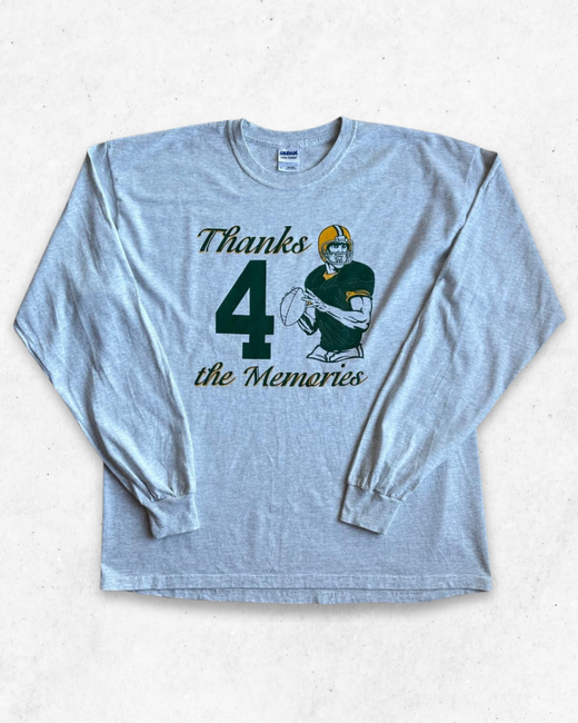 Camiseta de Manga Larga NFL Vintage Gris Claro XL