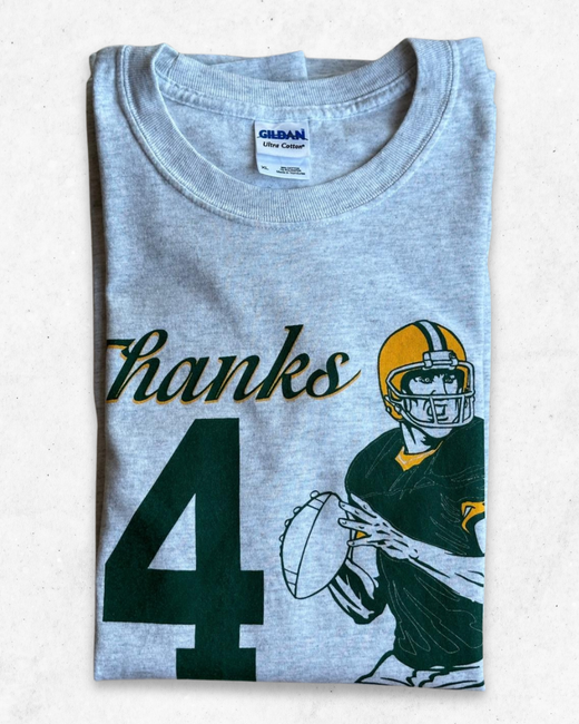 Camiseta de Manga Larga NFL Vintage Gris Claro XL - Segunda Mano