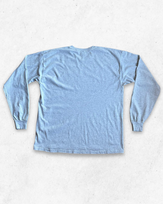 Camiseta de Manga Larga NFL Vintage Gris Claro XL - Segunda Mano