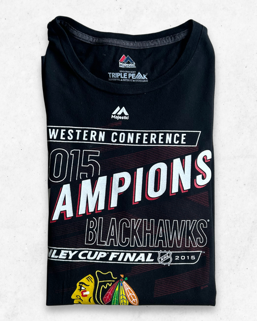 Camiseta NHL Chicago Blackhawks Negro XXL - Segunda Mano