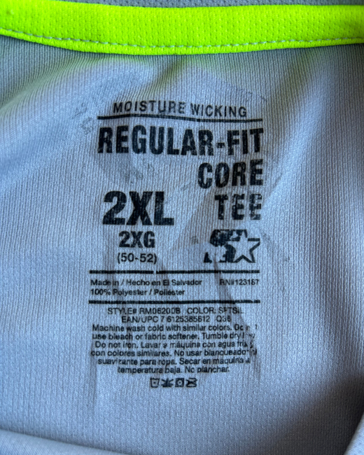 Camiseta Starter Hombre Gris XXL