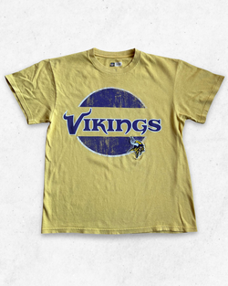 Camiseta Vintage NFL Minnesota Vikings Amarillo M - Segunda Mano