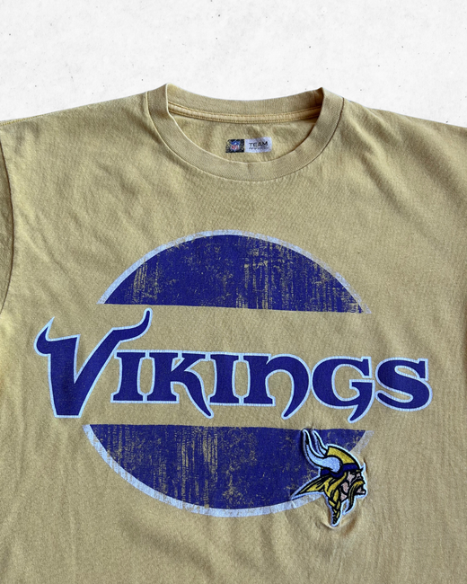 Camiseta Vintage NFL Minnesota Vikings Amarillo M - Segunda Mano