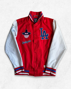 Chaqueta Bomber MLB Los Angeles Dodgers Rojo M - Segunda Mano