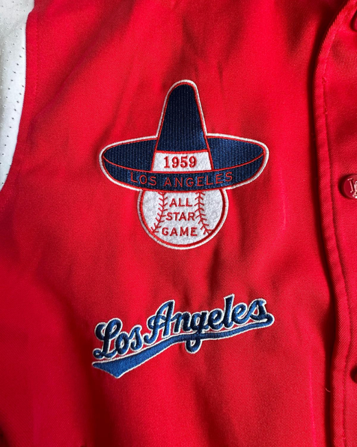 Chaqueta Bomber MLB Los Angeles Dodgers Rojo M - Segunda Mano