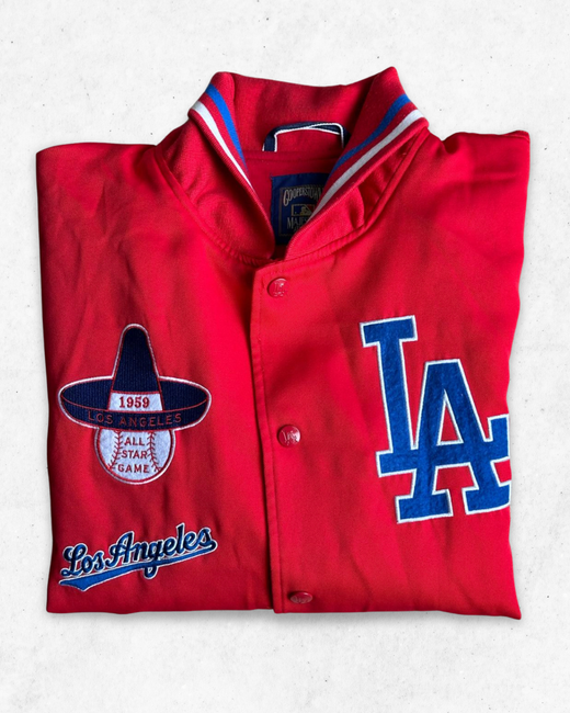 Chaqueta Bomber MLB Los Angeles Dodgers Rojo M - Segunda Mano