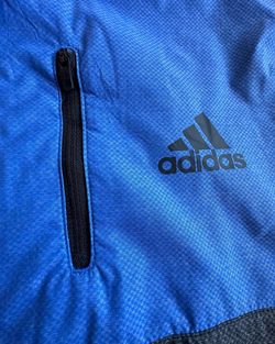 Cortavientos Adidas Azul y Gris L - Segunda Mano