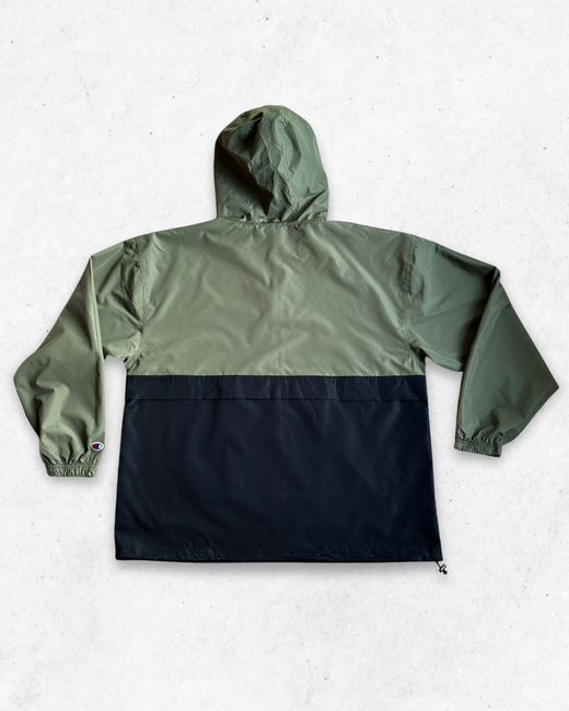 Cortavientos Champion Verde y Negro XL - Segunda Mano