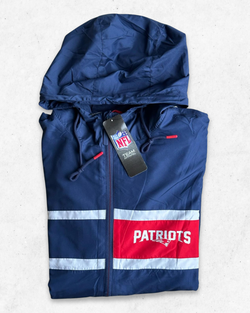 Cortavientos NFL New England Patriots Azul Marino M