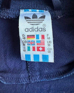 Chaqueta Vintage Adidas Retro 80s Hombre Azul Marino, Gris y Azul M - Segunda Mano
