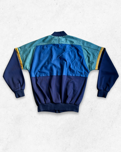 Chaqueta Vintage Adidas Retro 80s Hombre Azul Marino, Gris y Azul M - Segunda Mano