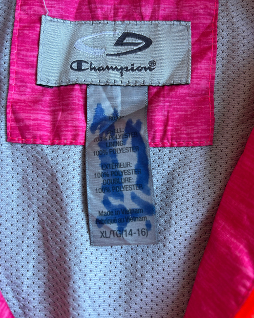 Cortavientos Champion Joven Fucsia XL