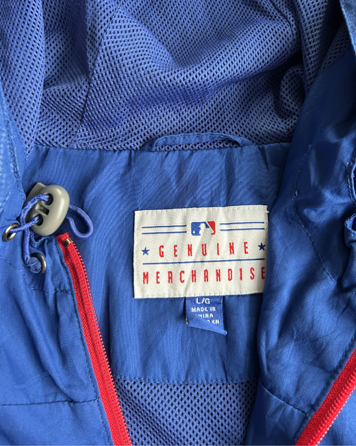 Cortavientos MLB Texas Rangers Azul L