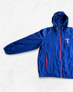 Cortavientos MLB Texas Rangers Azul L