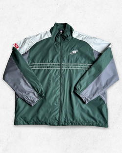 Cortavientos NFL Reebok Philadelphia Eagles Verde XXL