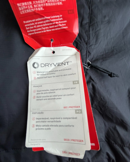 Cortavientos The North Face DryVent Hombre Negro XXL