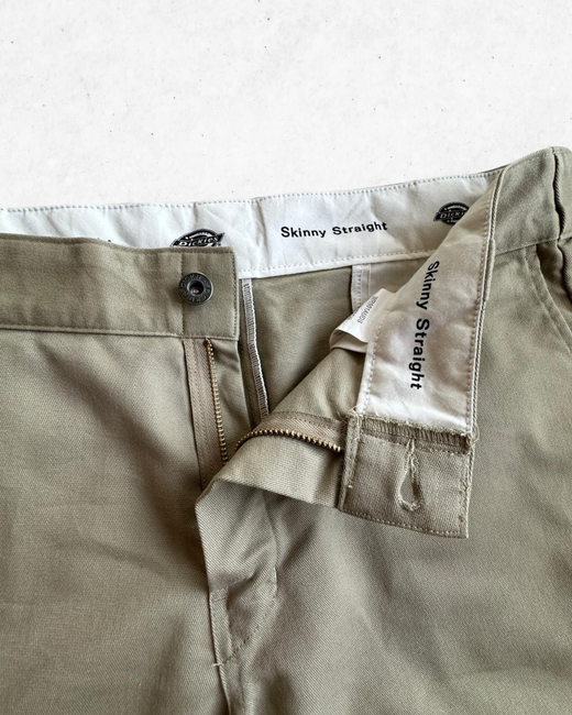 Pantalón Corto Dickies Skinny Straight Beige L
