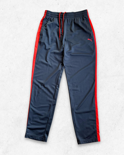 Pantalón Deportivo Puma Gris y Rojo L - Segunda Mano