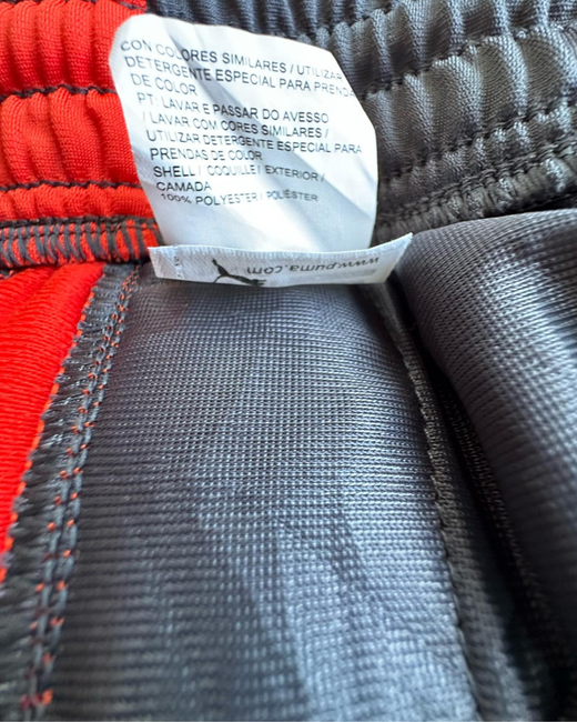 Pantalón Deportivo Puma Gris y Rojo L - Segunda Mano