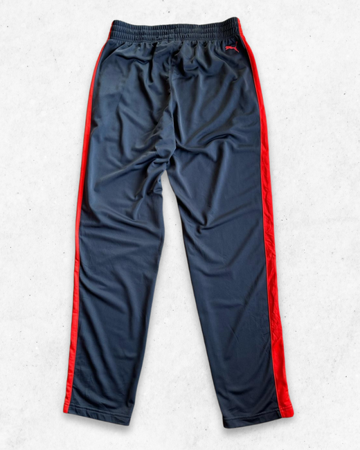 Pantalón Deportivo Puma Gris y Rojo L - Segunda Mano