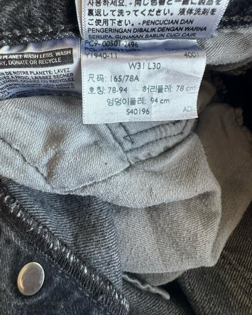 Pantalón Levis 501 Talla W31/L30 L