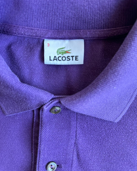 Polo Lacoste Hombre Morado S