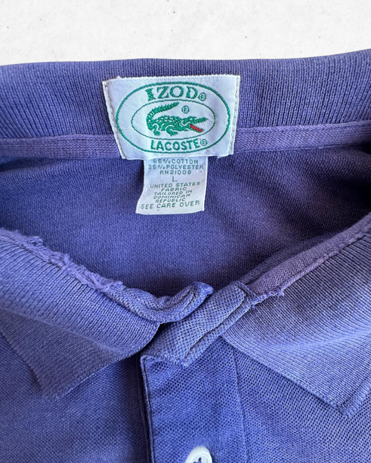 Polo Lacoste Vintage Izod Hombre Azul Marino L