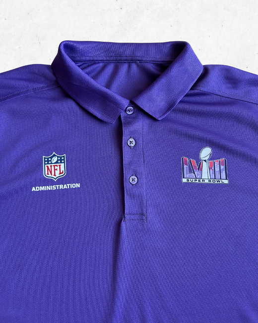 Polo NFL Super Bowl LVIII Staff Morado L
