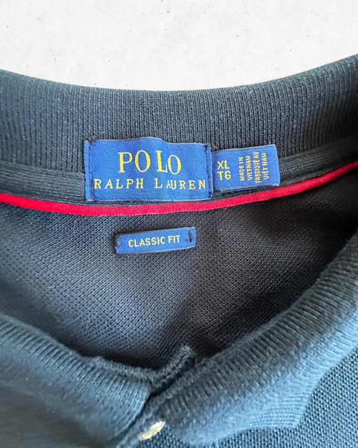 Polo Ralph Lauren Mujer Negro Escudo New York XL