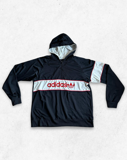Sudadera Adidas Vintage Hombre Negro XL - Segunda Mano