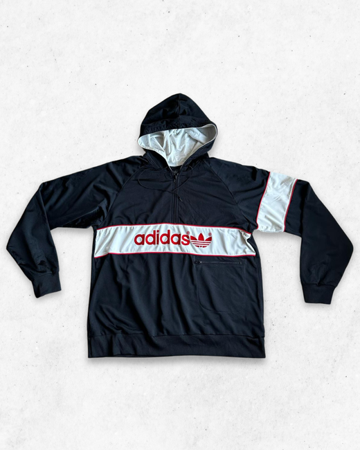 Sudadera Adidas Vintage Hombre Negro XL - Segunda Mano