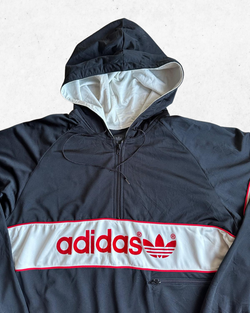 Sudadera Adidas Vintage Hombre Negro XL - Segunda Mano
