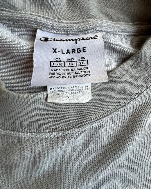 Sudadera Champion Basic Mujer Gris Claro XL