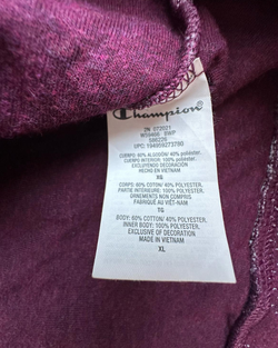 Sudadera Champion con relieve Mujer Burdeos XL