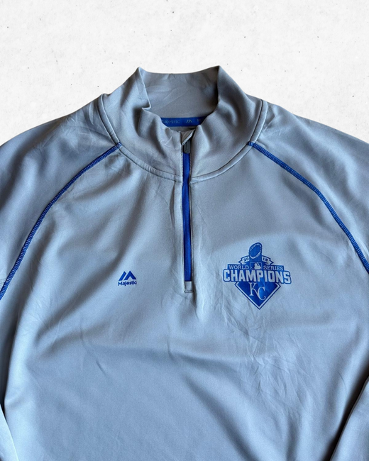 Sudadera MLB Kansas City Royals Gris Claro XXL