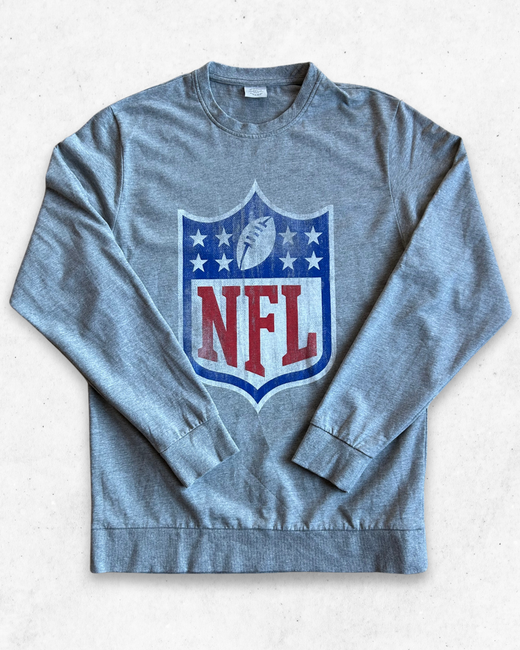 Sudadera NFL Oficial Logo NFL Gris S