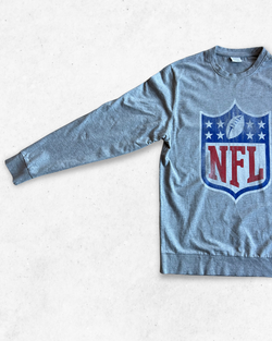 Sudadera NFL Oficial Logo NFL Gris S