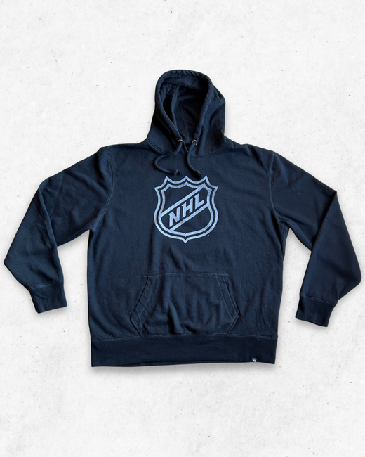 Sudadera NHL Oficial Logo NHF Negro XXL