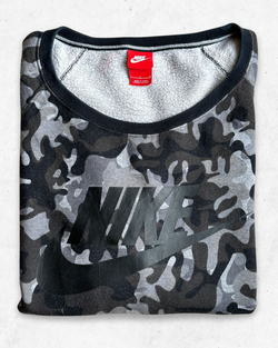 Sudadera Nike Militar Mujer Negro y Gris L - Segunda Mano
