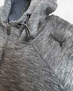 Sudadera Deportiva Puma Mujer Gris y Negro S - Segunda Mano