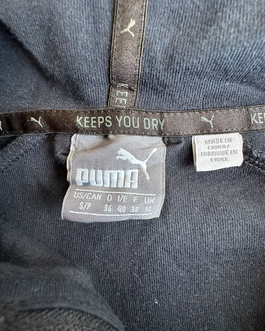 Sudadera Deportiva Puma Mujer Gris y Negro S - Segunda Mano