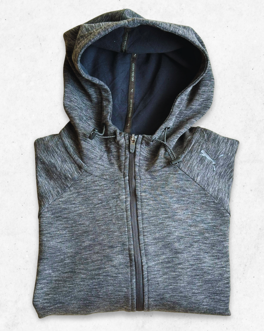 Sudadera Deportiva Puma Mujer Gris y Negro S - Segunda Mano