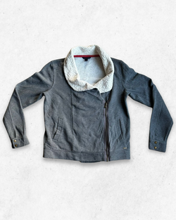 Sudadera Sherpa Tommy Hilfiger Mujer Gris M