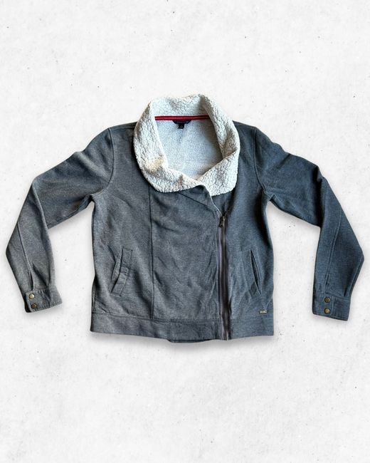 Sudadera Sherpa Tommy Hilfiger Mujer Gris M